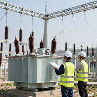 Técnicos de Teser en una subestación eléctrica